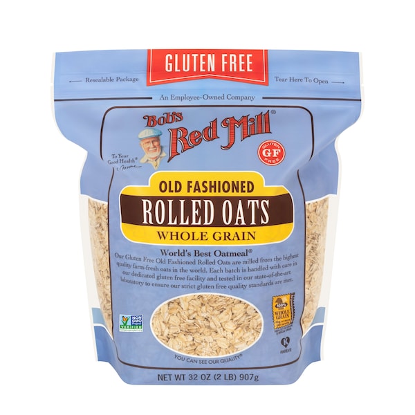 Bob's Red Mill Gluten Free Old Fashioned Rolled Oats 32 oz. Bag, PK4